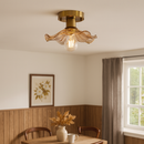 Verdant Glass Bloom Ceiling Light