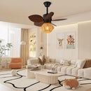 Faceted Woven Ceiling Fan Light