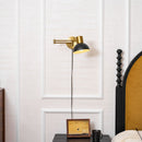 Metal Swing Arm Plug-In Wall Light