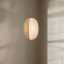 Panelled Linen Orb Pendant Light
