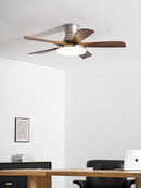 Splayed Wood Blade Fan Light