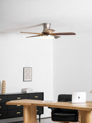 Splayed Wood Blade Fan Light