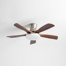 Splayed Wood Blade Fan Light