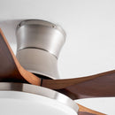 Splayed Wood Blade Fan Light
