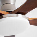 Splayed Wood Blade Fan Light