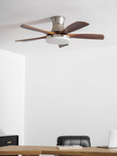 Splayed Wood Blade Fan Light