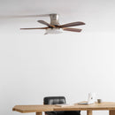 Splayed Wood Blade Fan Light