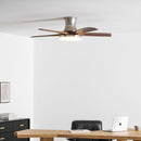 Splayed Wood Blade Fan Light