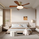 Splayed Wood Blade Fan Light
