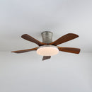 Splayed Wood Blade Fan Light