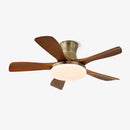 Splayed Wood Blade Fan Light
