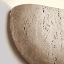 Plaster Half Bowl Wall Light