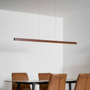Lustre Pendente de Teto de Madeira Contemporânea