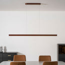 Lustre Pendente de Teto de Madeira Contemporânea