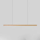 Lustre Pendente de Teto de Madeira Contemporânea
