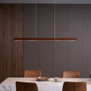 Lustre Pendente de Teto de Madeira Contemporânea