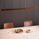 Lustre Pendente de Teto de Madeira Contemporânea