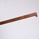Lustre Pendente de Teto de Madeira Contemporânea