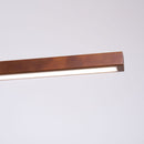 Lustre Pendente de Teto de Madeira Contemporânea