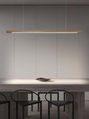Lustre Pendente de Teto de Madeira Contemporânea