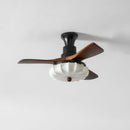 Fluted Glass Ceiling Fan Light