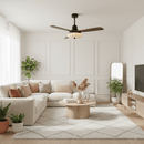 Fluted Glass Ceiling Fan Light