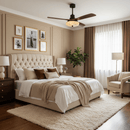 Fluted Glass Ceiling Fan Light