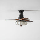 Fluted Glass Ceiling Fan Light