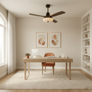 Fluted Glass Ceiling Fan Light