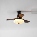 Fluted Glass Ceiling Fan Light