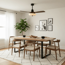 Fluted Glass Ceiling Fan Light