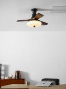 Fluted Glass Ceiling Fan Light