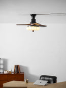 Fluted Glass Ceiling Fan Light