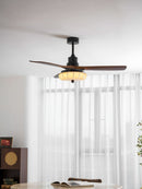 Fluted Glass Ceiling Fan Light