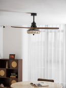 Fluted Glass Ceiling Fan Light