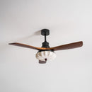 Fluted Glass Ceiling Fan Light