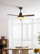 Fluted Glass Ceiling Fan Light