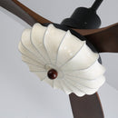 Fluted Glass Ceiling Fan Light