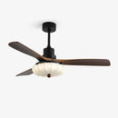 Fluted Glass Ceiling Fan Light