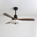 Fluted Glass Ceiling Fan Light