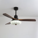 Fluted Glass Ceiling Fan Light
