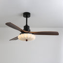 Fluted Glass Ceiling Fan Light