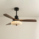 Fluted Glass Ceiling Fan Light