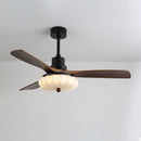 Fluted Glass Ceiling Fan Light