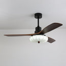 Fluted Glass Ceiling Fan Light