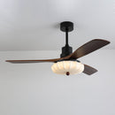 Fluted Glass Ceiling Fan Light