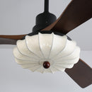 Fluted Glass Ceiling Fan Light