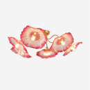 Elegant Lotus Leaf Glass Ceiling Fixture