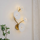 Lotus Petal Ceramic Wall Sconce