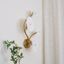 Lotus Petal Ceramic Wall Sconce